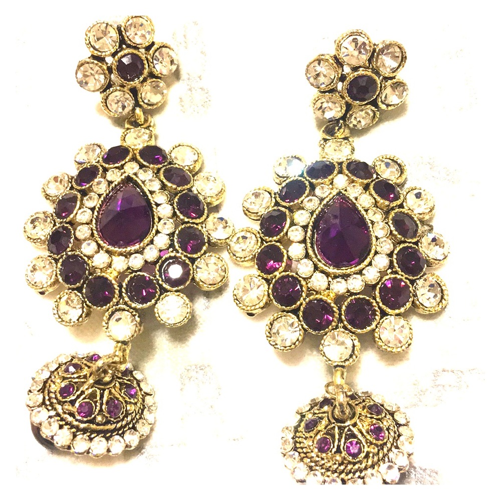 Purple earring